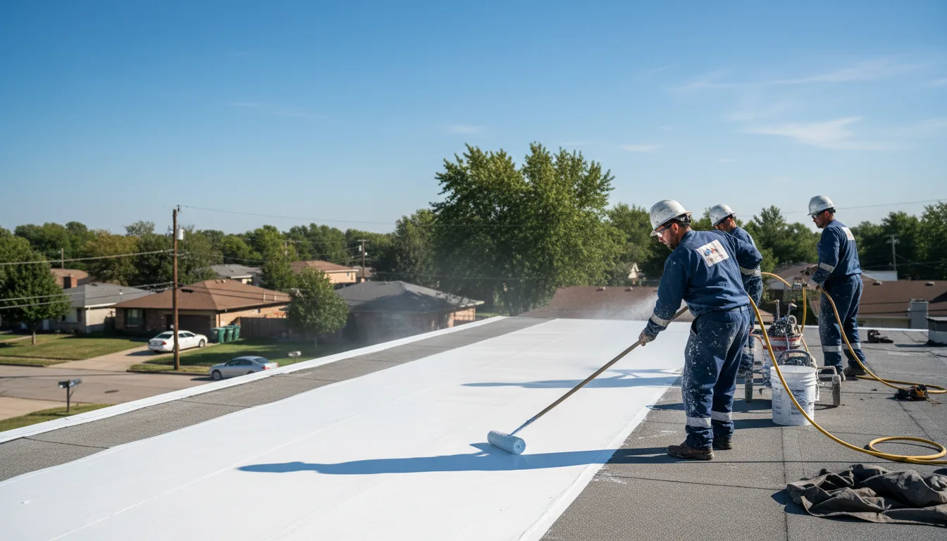 Commercial roof coating in Lyons, KS near me